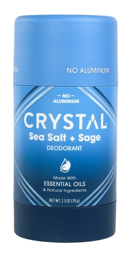 Crystal Magnesium Enriched Deodorant Stick Sea Salt & Sage