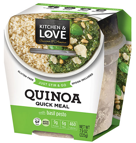 Cucina & Amore Quinoa Quick Meal Gluten Free Basil Pesto