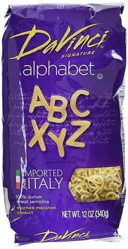 DaVinci Alphabet Pasta -- 12 oz