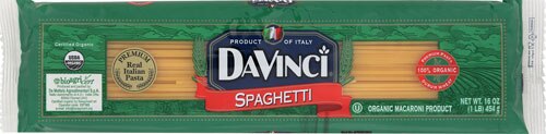 DaVinci Organic Spaghetti -- 16 oz