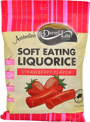 Darrell Lea Soft Eating Liquorice Strawberry -- 7 oz