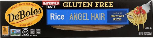 DeBoles Angel Hair Rice Pasta Gluten Free -- 8 oz