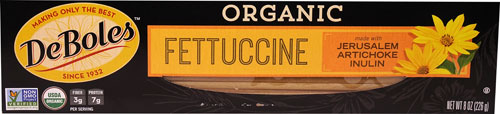 DeBoles Organic Fettuccine -- 8 oz