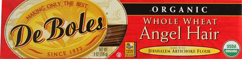 DeBoles Organic Whole Wheat Angel Hair -- 8 oz