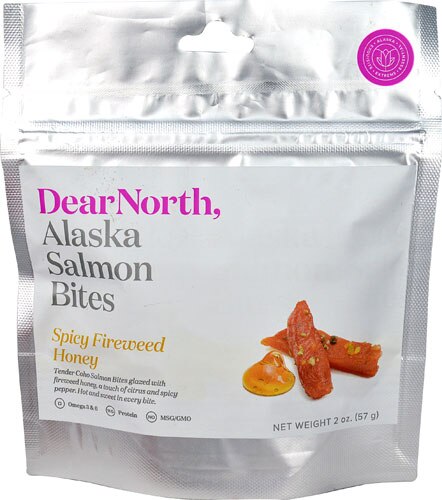 Dear North Alaska Salmon Bites™ Spicy Fireweed Honey -- 2 oz