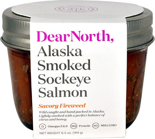 Dear North Alaska Smoked Sockeye Salmon Savory Fireweed -- 6.5 oz