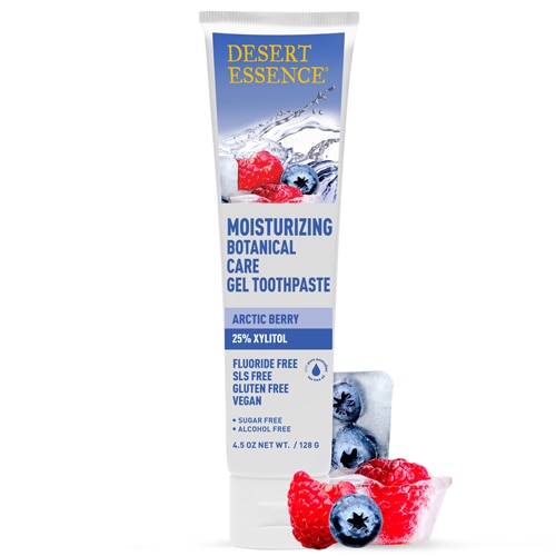 Desert Essence Moisturizing Botanical Care Gel Toothpaste Arctic Berry