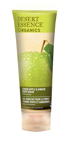 Desert Essence Organics Body Wash Green Apple and Ginger -- 8 fl oz
