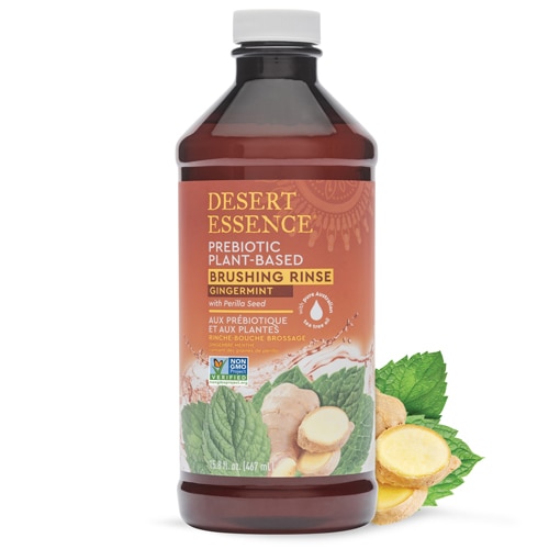 Desert Essence Prebiotic Plant-Based Brushing Rinse Mint