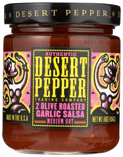 Desert Pepper Trading Salsa 2 Olive Roasted Garlic -- 16 oz
