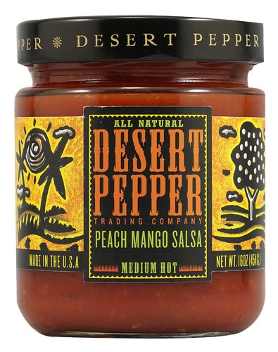 Desert Pepper Trading Salsa Peach Mango -- 16 oz