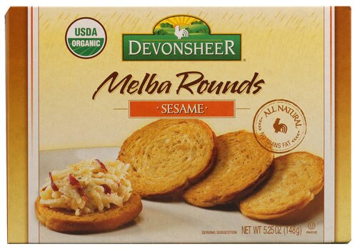Devonsheer Organic Melba Rounds Sesame -- 5.25 oz
