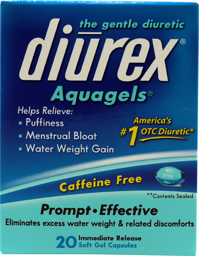 Diurex Aquagels® Caffeine Free -- 20 Softgel Capsules