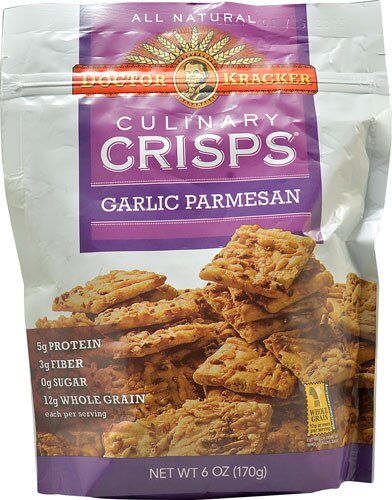 Doctor Kracker Culinary Crisps® Garlic Parmesan -- 6 oz