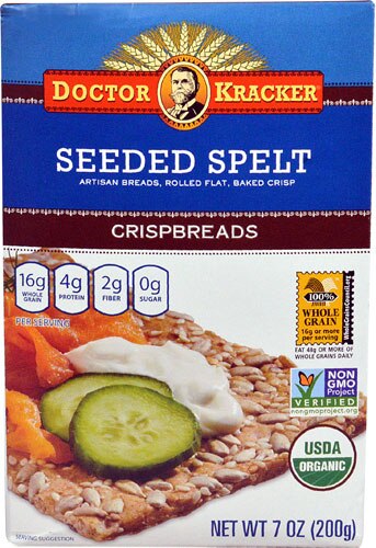 Doctor Kracker Organic Seeded Spelt Crispbreads -- 7 oz