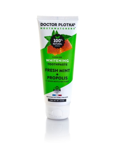 Doctor Plotkas Mouth Watchers Toothpaste Whitening Fluoride-Free Fresh Mint + Propolis