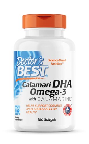 Doctor's Best Calamari DHA Omega-3 with Calamarine® -- 180 Softgels