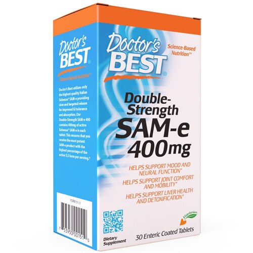 Doctor's Best Double-Strength SAM-e -- 400 mg - 30 Enteric Coated Tabs