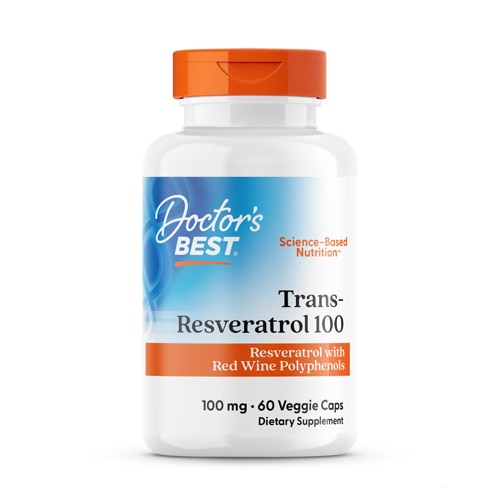 Doctor's Best Trans-Resveratrol 100 featuring ResVinol-25