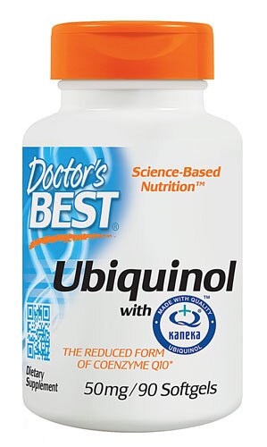 Doctor's Best Ubiquinol with Kaneka QH -- 50 mg - 90 Softgels