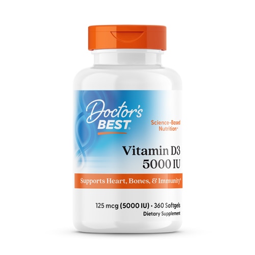 Doctors Best Vitamin D3 5000 Iu 360 Softgels