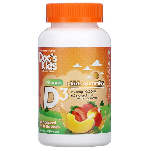 Doctor's Best Vitamin D3 Kids Gummy Natural Fruit