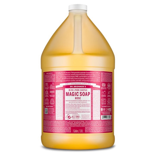Dr. Bronner's 18-IN-1 Pure-Castile Magic Soap Rose