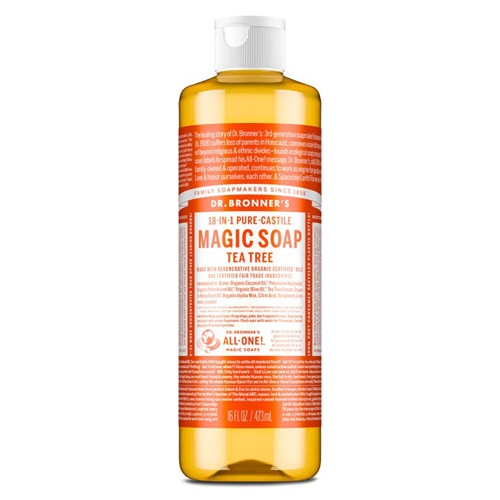 Dr. Bronner's 18-IN-1 Pure-Castile Magic Soap Tea Tree