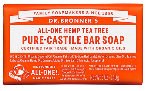 Dr. Bronner's Magic Soaps All-One Hemp Pure-Castile Soap Tea Tree