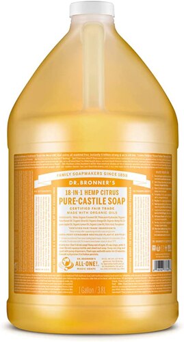 Dr. Bronner's Organic Pure-Castile Soap Citrus Orange -- 1 Gallon