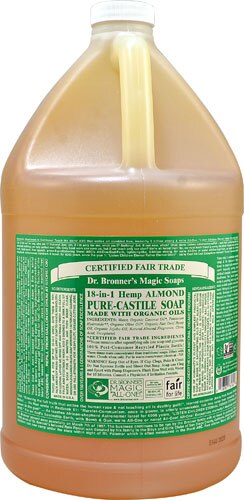 Dr. Bronner's Pure Castile Liquid Soap Almond -- 1 Gallon