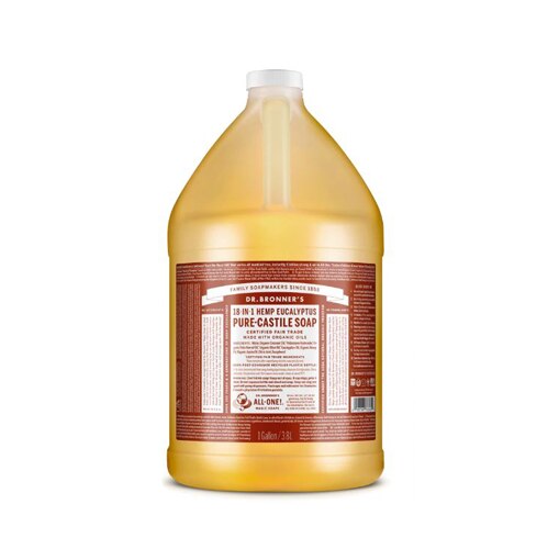 Dr. Bronner's Pure Castile Liquid Soap Hemp Eucalyptus -- 1 Gallon