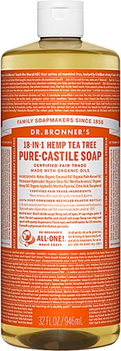 Dr. Bronner's Pure Castile Liquid Soap Hemp Tea Tree
