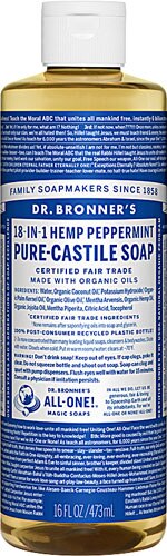 Dr. Bronner's Pure Castile Liquid Soap Peppermint