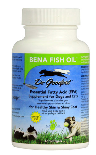 Dr. Goodpet Bena Fish Oil Healthy Skin & Coat Supplement for Dogs + Cats