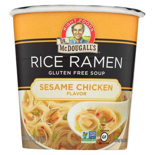 Dr. McDougall's Rice Noodle Gluten Free Soup Sesame Chicken -- 1.3 oz