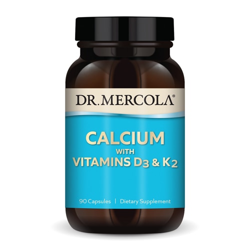 Dr Mercola Calcium With Vitamins D3 K2 90 Capsules