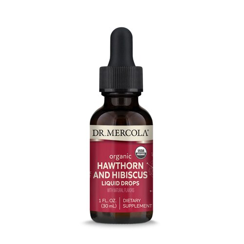 Dr. Mercola Organic Hawthorn and Hibiscus Liquid Drops