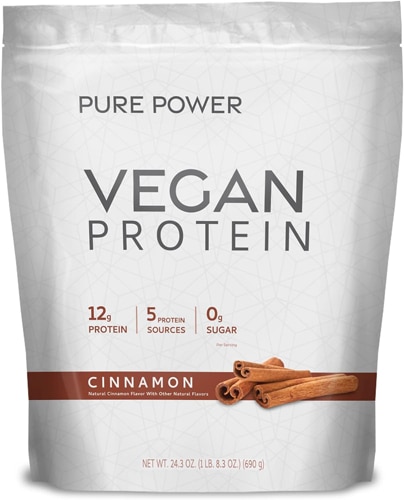 Dr. Mercola Vegan Protein Sweet Cinnamon -- 1.5 lbs