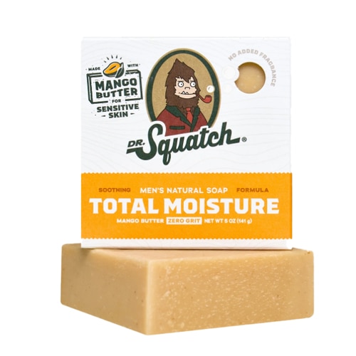 Dr. Squatch Men's Natural Bar Soap for Senistive Skin Mango Butter