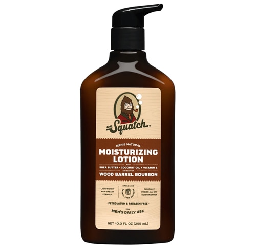 Dr. Squatch Men's Natural Moisturizing Lotion Wood Barrell Bourbon