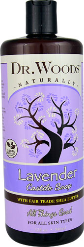 Dr. Woods Naturally Castile Soap Lavender with Fair Trade Shea Butter