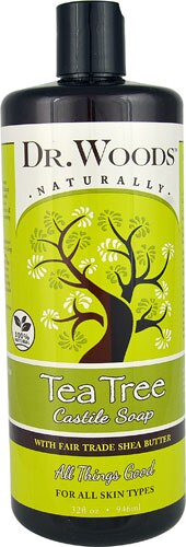Dr. Woods Naturally Castile Soap Tea Tree with Fair Trade Shea Butter