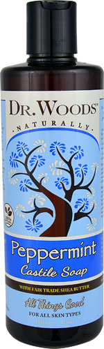 Dr. Woods Naturally Castile Soap with Fair Trade Shea Butter Peppermint