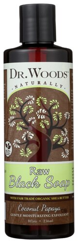 Dr. Woods Raw Black Soap Coconut Papaya with Shea Butter