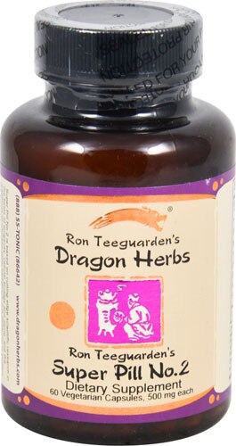 Dragon Herbs Super Pill No. 2 -- 500 mg - 60 Vegetarian Capsules