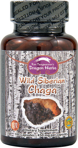 Dragon Herbs Wild Siberian Chaga™ -- 450 mg - 100 Capsules