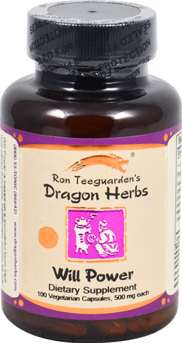 Dragon Herbs Will Power -- 500 mg - 100 Vegetarian Capsules