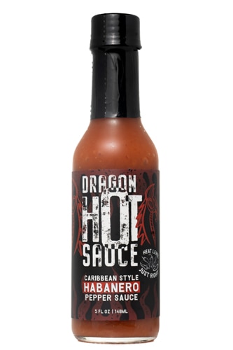 Dragon Hot Sauce Caribbean Style Habanero Pepper Sauce Original