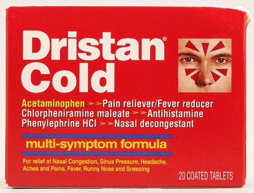Dristan Cold Multi-Symptom Formula -- 20 Coated Tablets